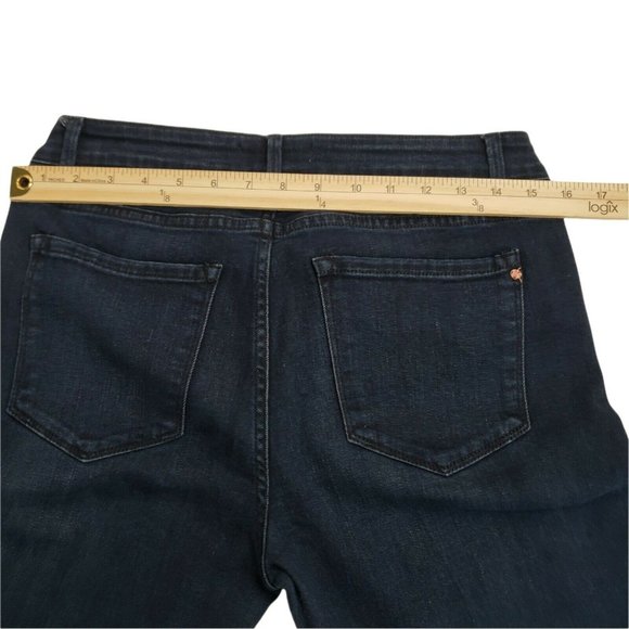 RACHEL Rachel Roy Women's Robyn Mid Rise BootCut Jeans Dark Wash 30X30 - Picture 6 of 8